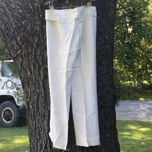 E5) women’s brand new cream colored LOFT pants